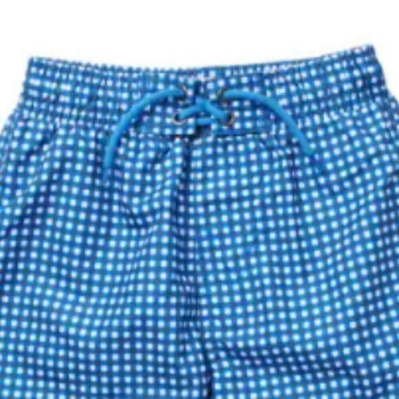 Beach Bros. Gingham Swim Trunks Midnight Blue check NWT - Picture 4 of 5